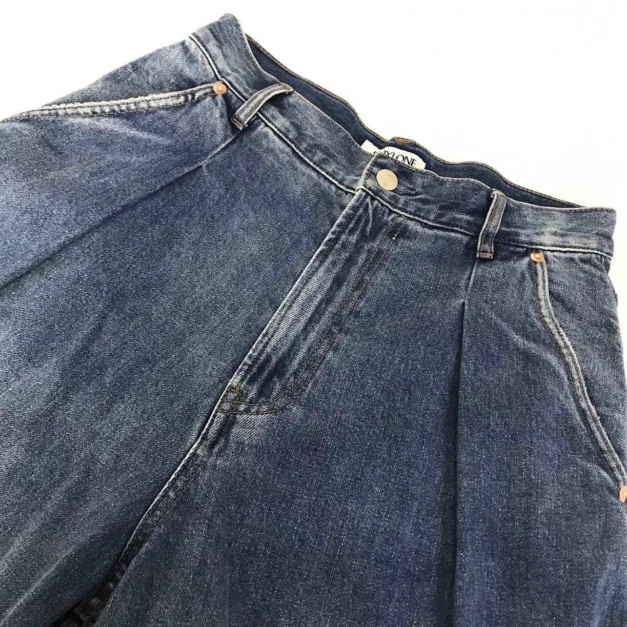 BABYLONE | バビロン デニムタックパンツ デニムパンツ 2510010702 ブルー サイズ：36【倉吉店】