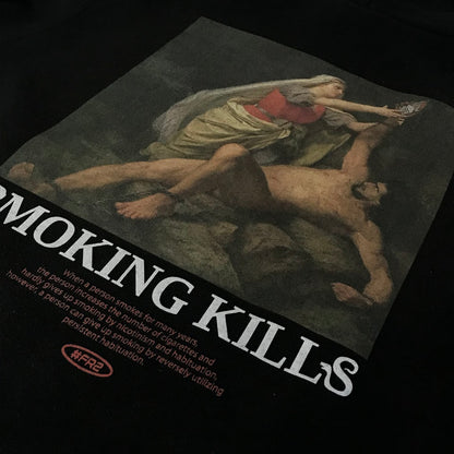 #FR2 | エフアールツー SMOKING KILLS ギリシャ神話 プルオーバーパーカー パーカー ブラック サイズ：M【倉吉店】