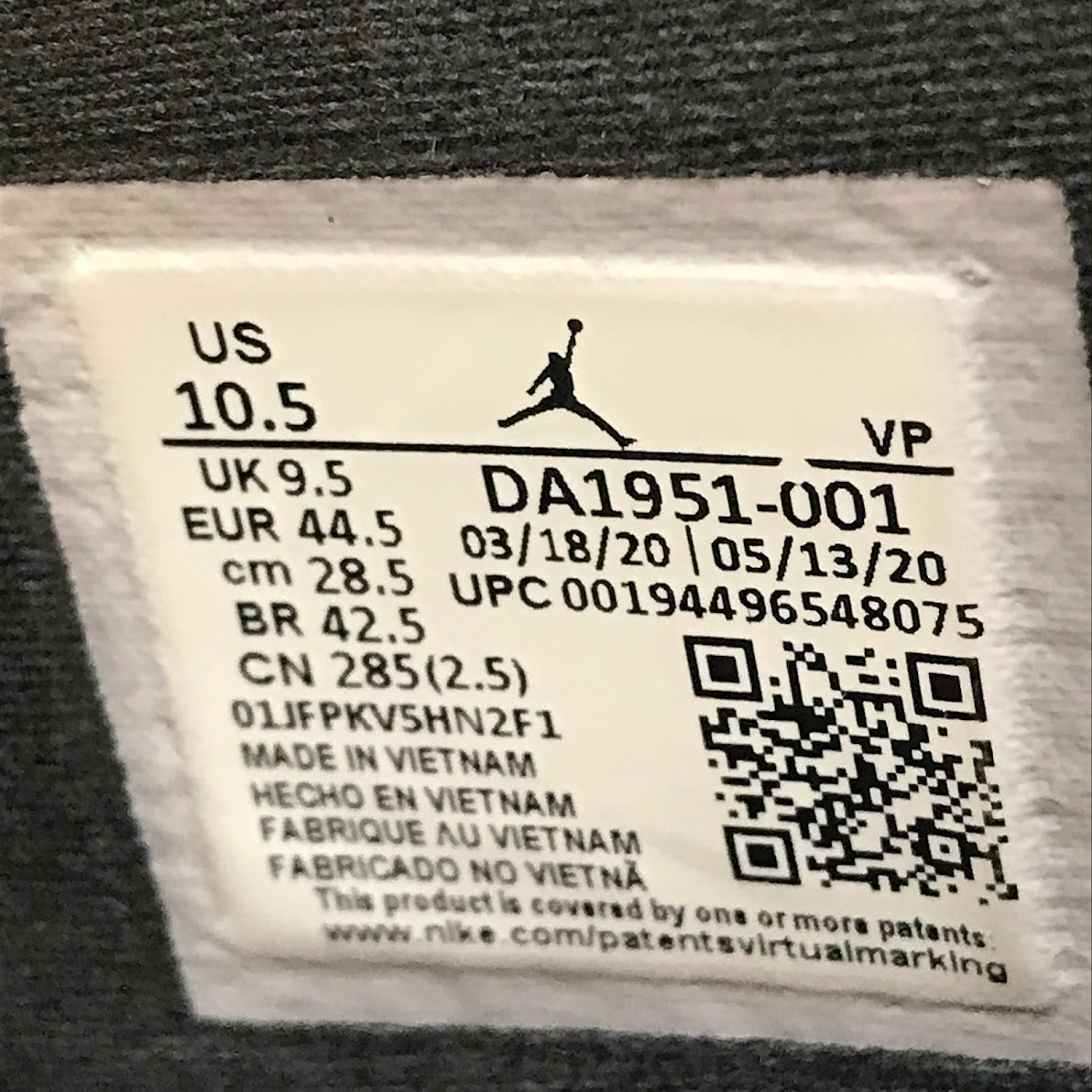 NIKE | ナイキ JORDAN DELTA MID OFF NOIR/UNION スニーカー DA1951-001 ブラック 28.5cm【倉吉店】