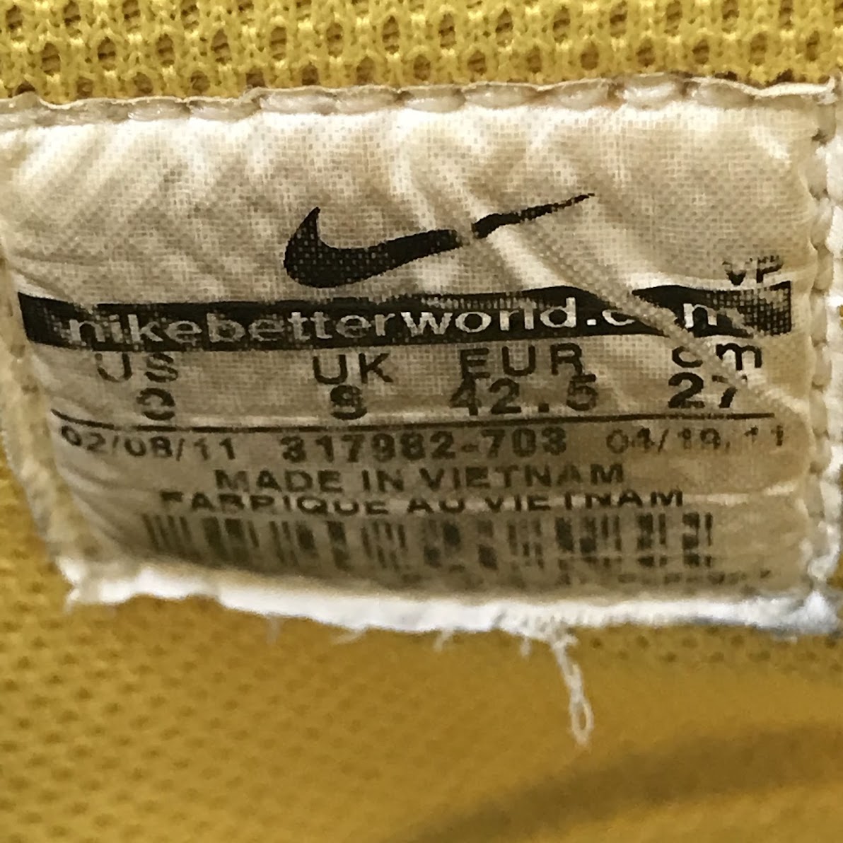 NIKE | ナイキ DUNK HIGH 'IOWA' ダンクハイ スニーカー 317982-703 イエロー 27cm【倉吉店】