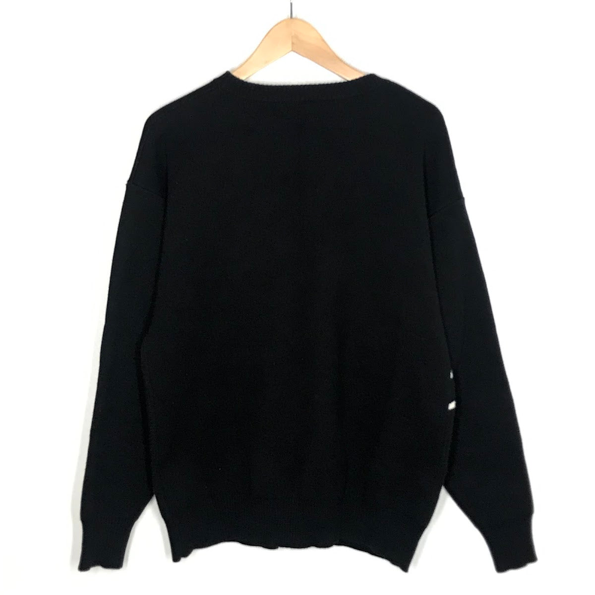 X-girl | エックスガール FACE JACQUARD KNIT TOP フェイス ジャガードニットトップ ニット 105233015004 ブラック【倉吉店】