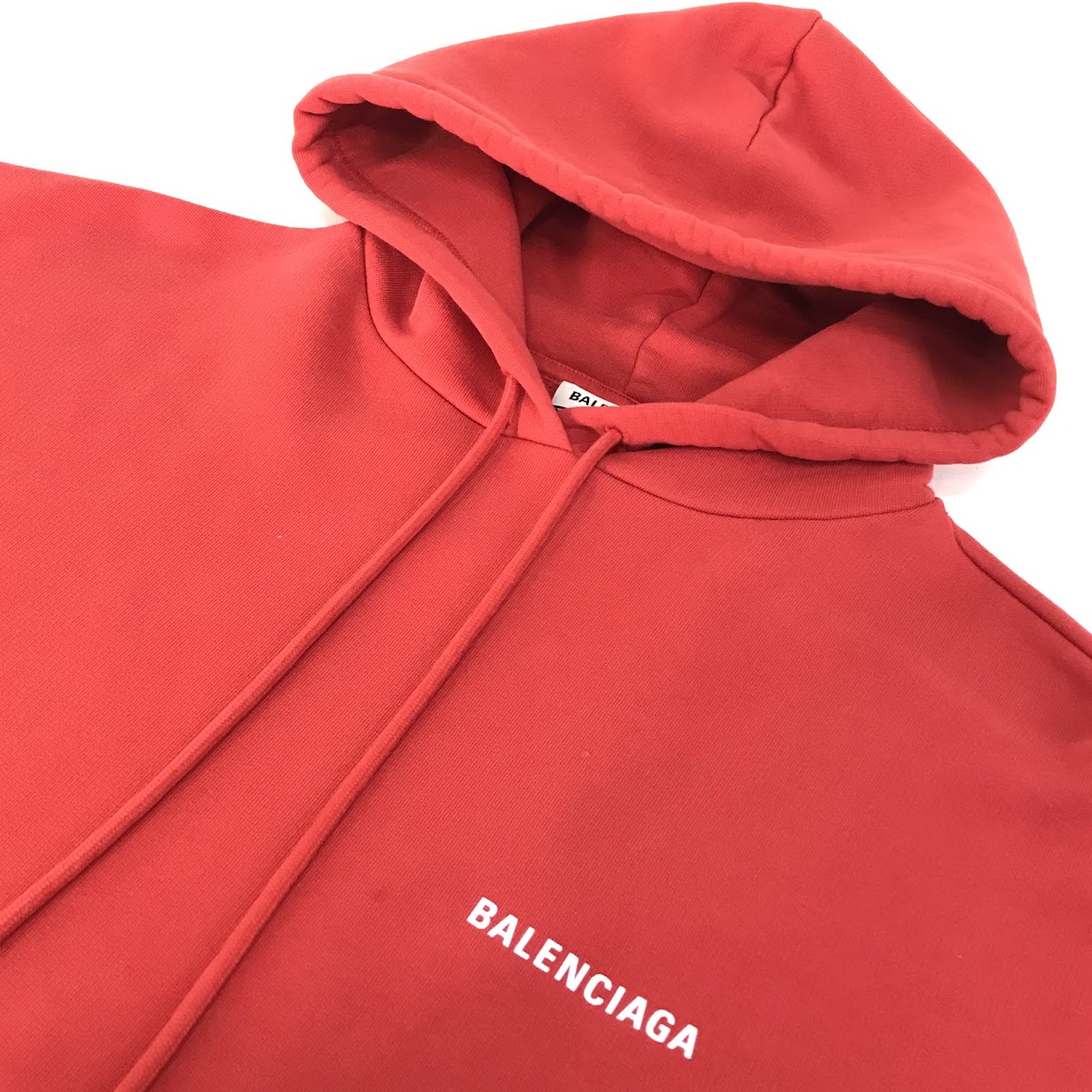 BALENCIAGA | バレンシアガ バックロゴパーカー プルオーバーパーカー パーカー 578135 TIV84 レッド サイズ：S【倉吉店】