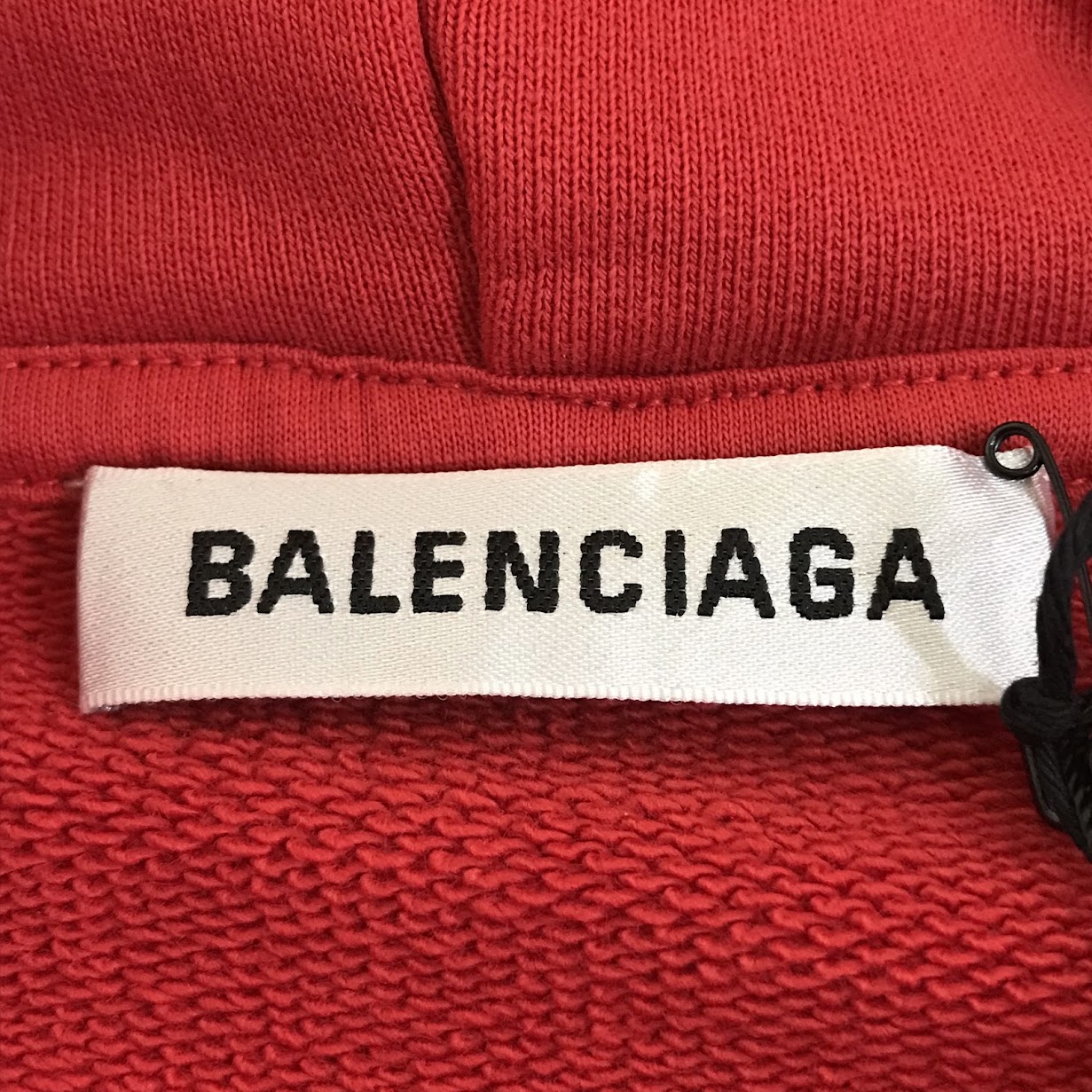 BALENCIAGA | バレンシアガ バックロゴパーカー プルオーバーパーカー パーカー 578135 TIV84 レッド サイズ：S【倉吉店】