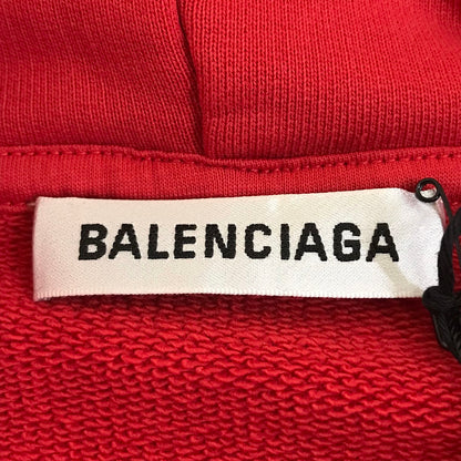 BALENCIAGA | バレンシアガ バックロゴパーカー プルオーバーパーカー パーカー 578135 TIV84 レッド サイズ：S【倉吉店】