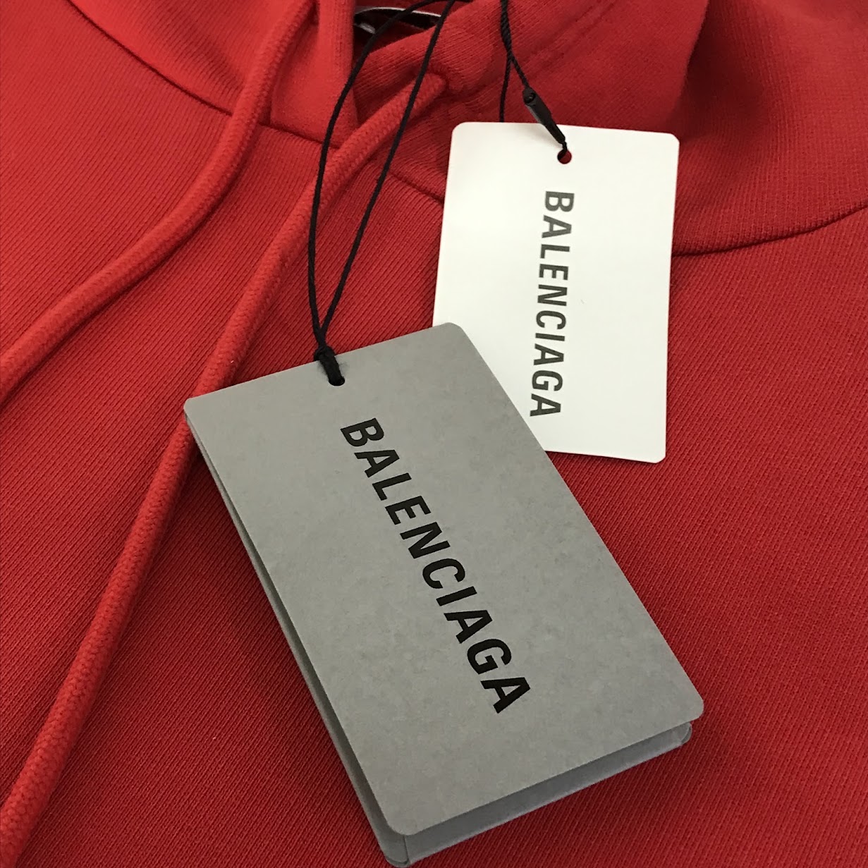 BALENCIAGA | バレンシアガ バックロゴパーカー プルオーバーパーカー パーカー 578135 TIV84 レッド サイズ：S【倉吉店】