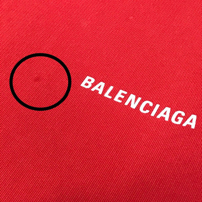 BALENCIAGA | バレンシアガ バックロゴパーカー プルオーバーパーカー パーカー 578135 TIV84 レッド サイズ：S【倉吉店】