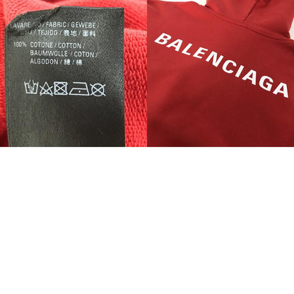 BALENCIAGA | バレンシアガ バックロゴパーカー プルオーバーパーカー パーカー 578135 TIV84 レッド サイズ：S【倉吉店】