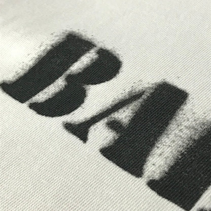 BALENCIAGA | バレンシアガ 24SS STENCIL TYPE ダメージ加工ロゴプリントTシャツ 半袖Ｔシャツ 764235 TQVA3 ベージュ サイズ：S【倉吉店】