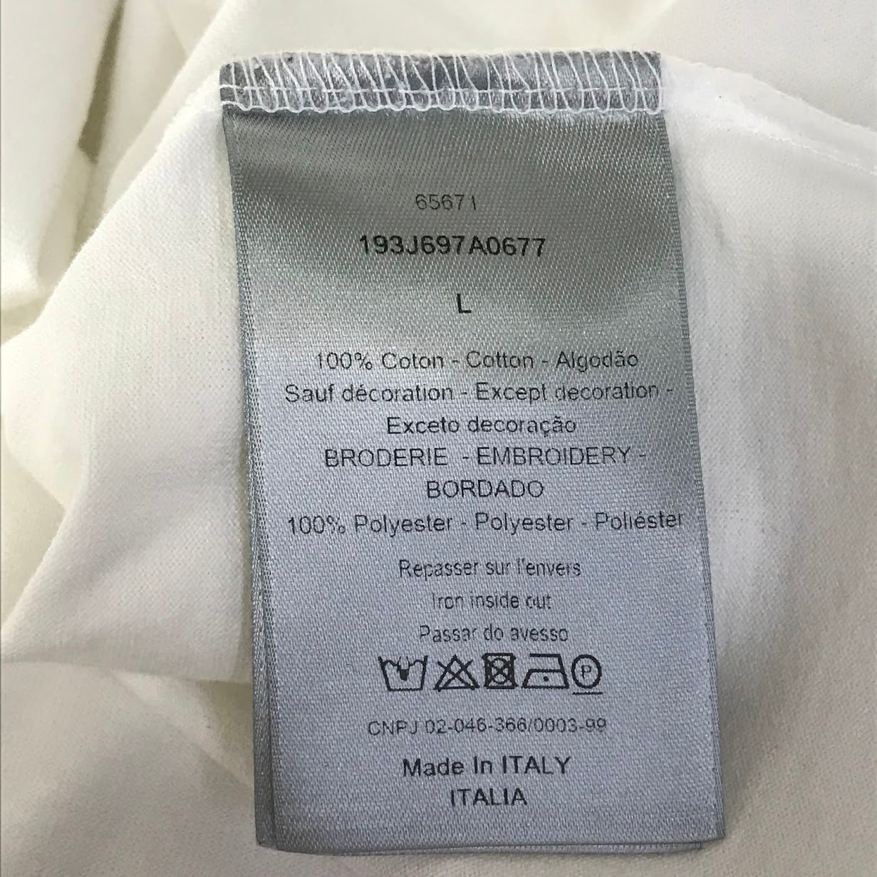 Christian Dior | クリスチャンディオール 21AW Kenny Scharf Tee 半袖Ｔシャツ 193J697A0677 ホワイト サイズ：L【倉吉店】