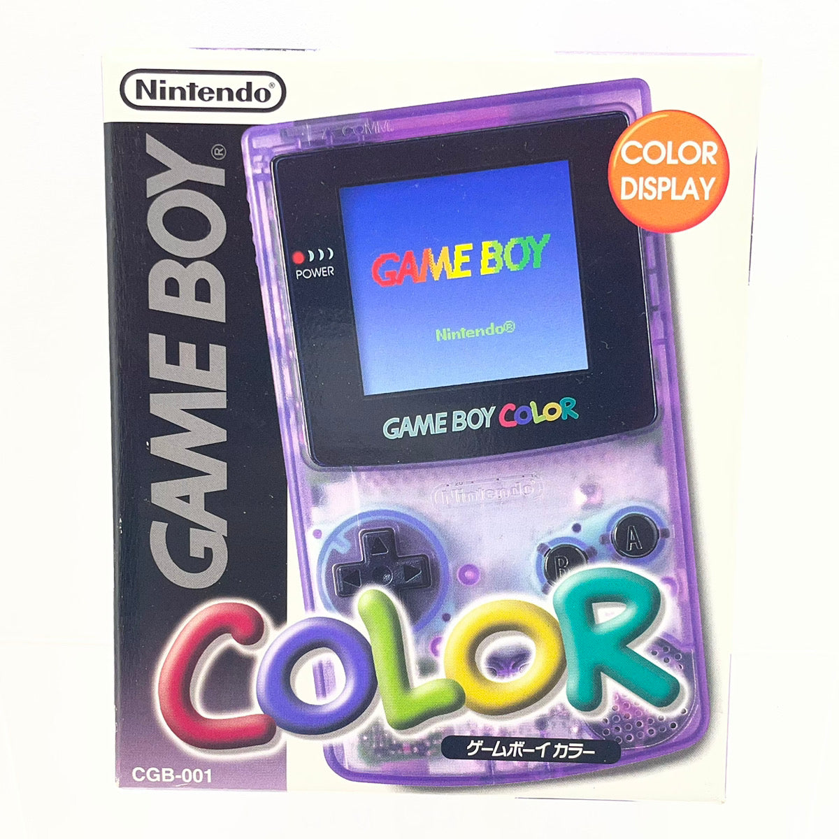 【尾張小牧店】GAMEBOY COLOR ゲームボーイカラー本体 クリアパープル 美品【レトロ】【中古】