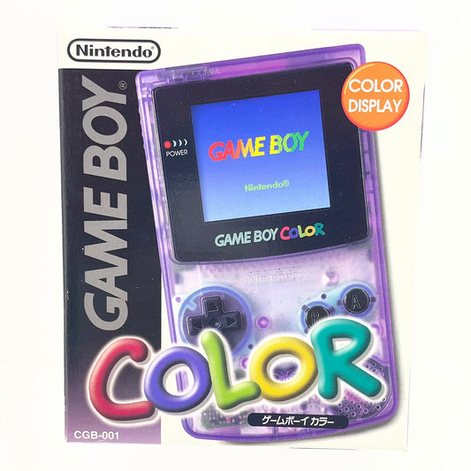 【尾張小牧店】GAMEBOY COLOR ゲームボーイカラー本体 クリアパープル 美品【レトロ】【中古】