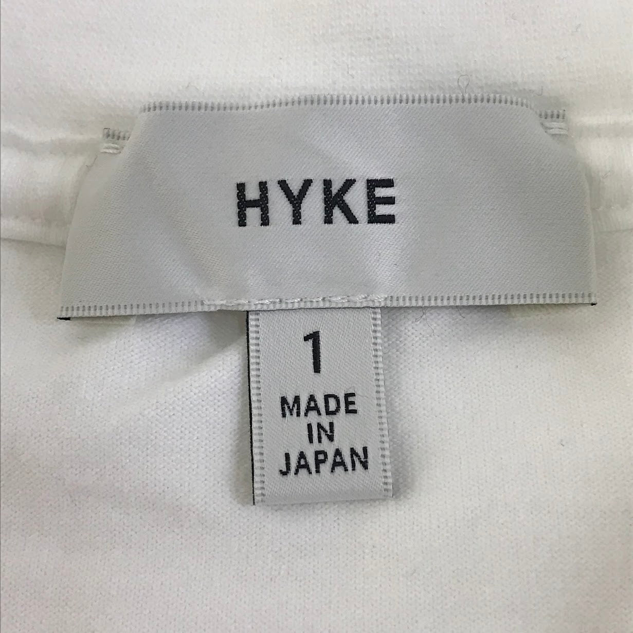 HYKE | ハイク 長袖Ｔシャツ 212-12291 ホワイト サイズ：1【倉吉店】【代金引換不可・日時指定不可】【ポスト投函】