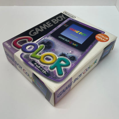 【尾張小牧店】GAMEBOY COLOR ゲームボーイカラー本体 クリアパープル 美品【レトロ】【中古】