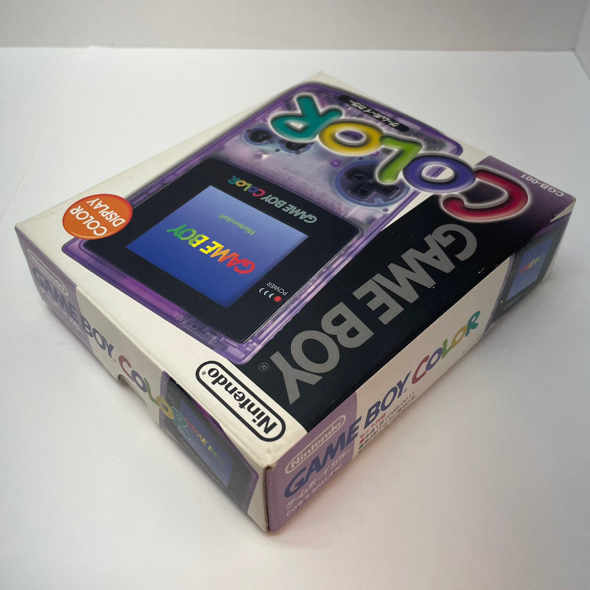 【尾張小牧店】GAMEBOY COLOR ゲームボーイカラー本体 クリアパープル 美品【レトロ】【中古】