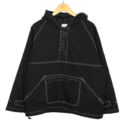 BLESS | ブレス Quilting Stitch Half Zip Anorak ハーフジップ アノラックパーカー 中綿ジャケット BU0049 ブラック【倉吉店】