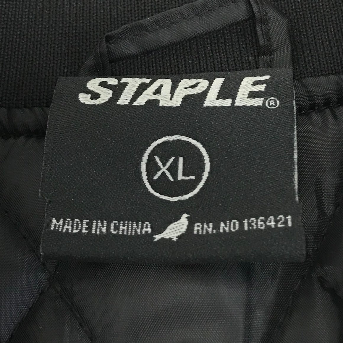 STAPLE | ステイプルステープル スタジャン ブラック サイズ：XL【倉吉店】
