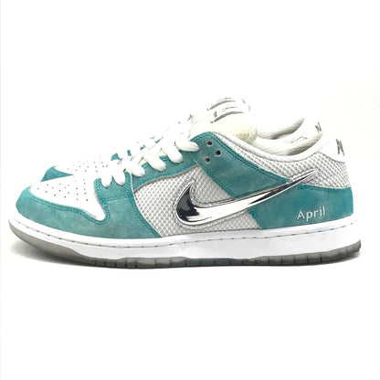 NIKE | ナイキ × ×APRIL SKATEBOARDS(エイプリル スケートボード) SB DUNK LOW PRO QS スニーカー FD2562-400 レーサーブルー/メタリックシルバー 27cm【倉吉店】