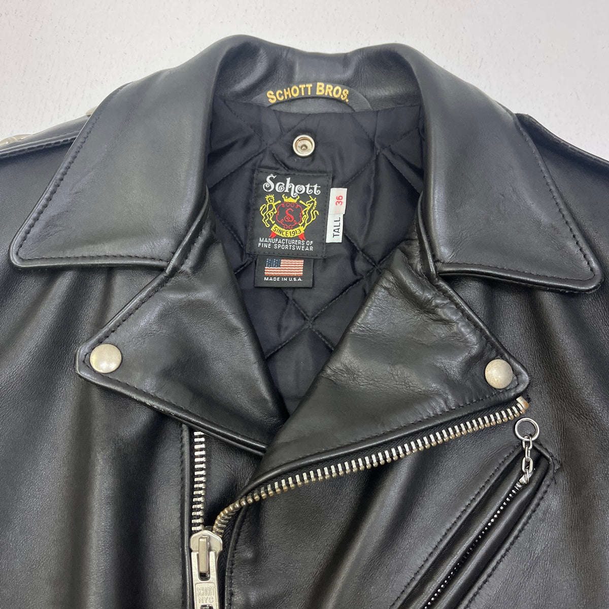 schott | ショット 613UST ONESTAR TALL ライダースジャケット 7164 ブラック サイズ：36【加古川店】