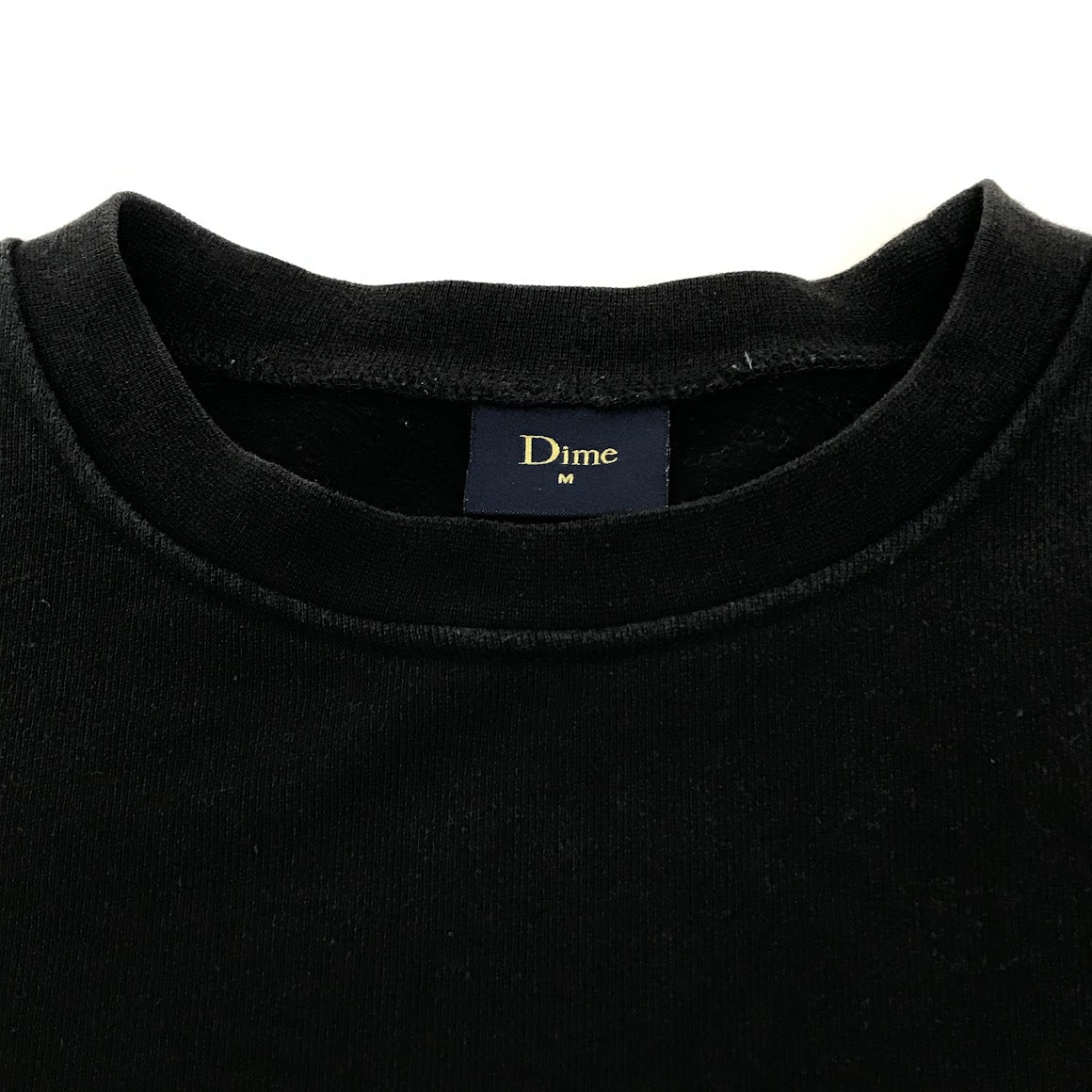 DIME | ダイム ワンポイント刺繍 スウェット ブラック サイズ：L【倉吉店】