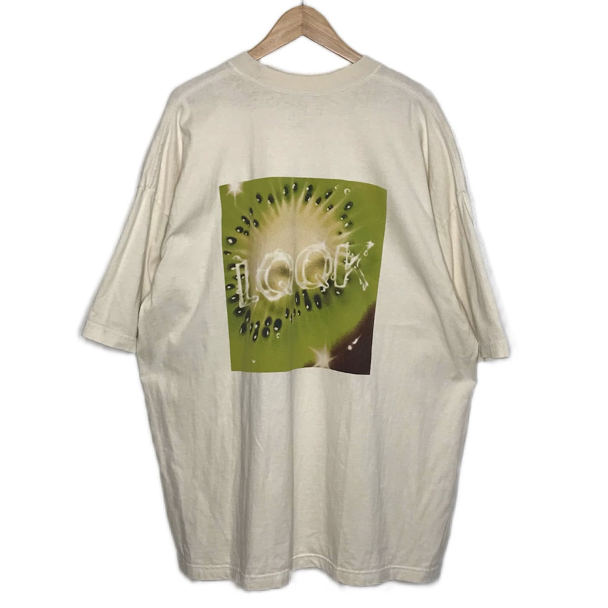 LQQK STUDIO | ルックスタジオ KIWI FRUIT TEE キウイフルーツ 半袖Ｔシャツ ベージュ サイズ：XXL【倉吉店】