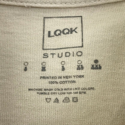 LQQK STUDIO | ルックスタジオ KIWI FRUIT TEE キウイフルーツ 半袖Ｔシャツ ベージュ サイズ：XXL【倉吉店】