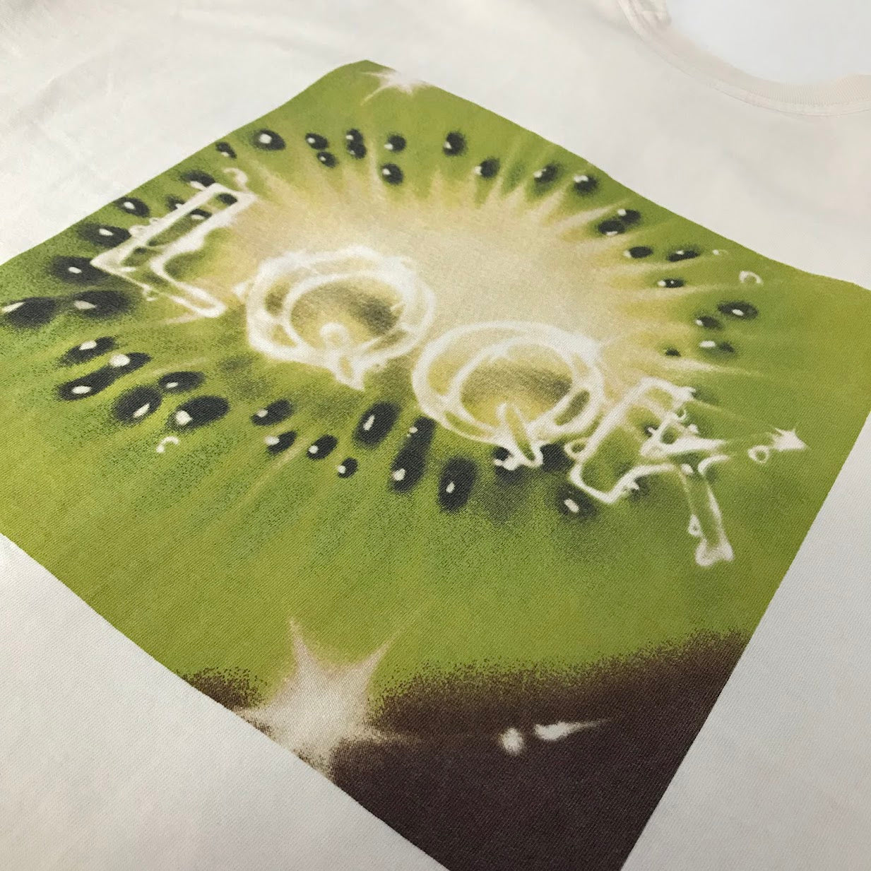 LQQK STUDIO | ルックスタジオ KIWI FRUIT TEE キウイフルーツ 半袖Ｔシャツ ベージュ サイズ：XXL【倉吉店】