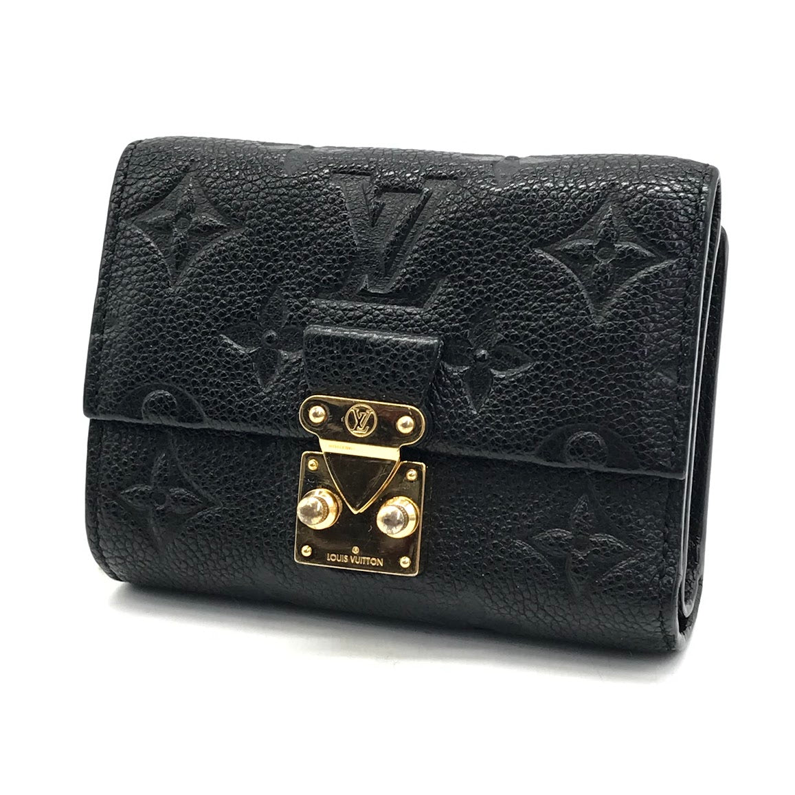 LOUIS VUITTON | ルイ・ヴィトン モノグラム アンプラント ポルトフォイユ･メティス コンパクト 三つ折り財布 M80880 ブラック【倉吉店】