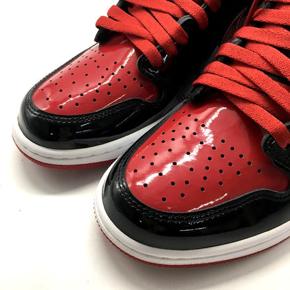 NIKE | ナイキ AIR JORDAN 1 RETRO HIGH OG 'BRED PATENT' スニーカー 555088-063 レッド 27cm【倉吉店】