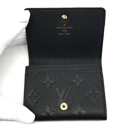 LOUIS VUITTON | ルイ・ヴィトン モノグラム アンプラント カードケース アンヴェロップ･カルト ドゥ ヴィジット カードケース M58456 ブラック【倉吉店】
