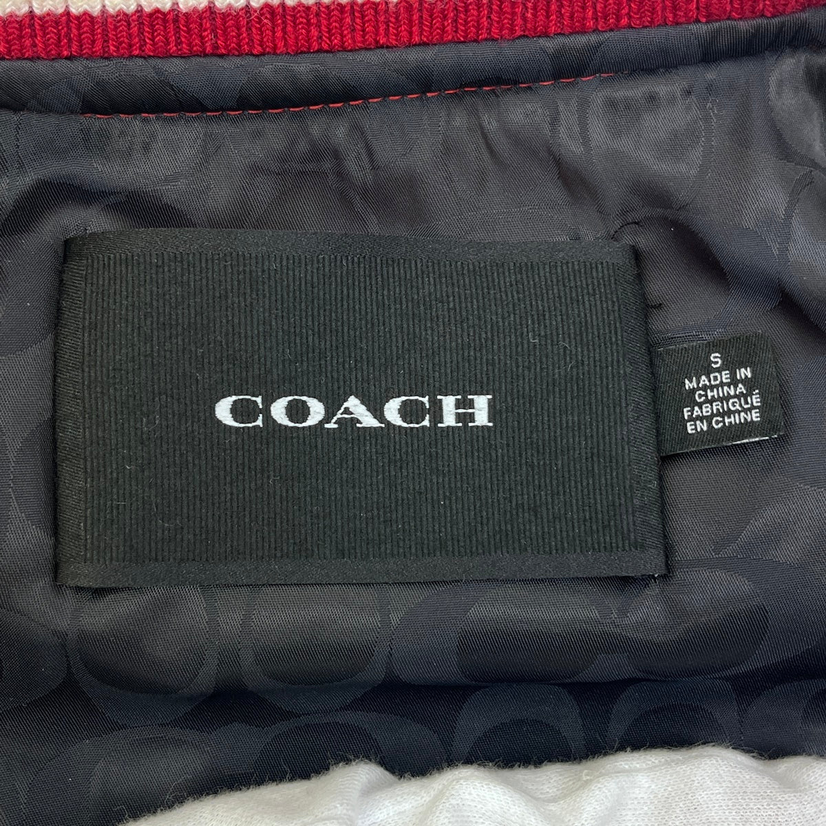 COACH | コーチ ﾊﾞｰｼﾃｨｼﾞｬｹｯﾄ スタジャン レッド サイズ：S【加古川店】