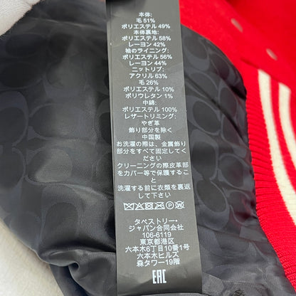 COACH | コーチ ﾊﾞｰｼﾃｨｼﾞｬｹｯﾄ スタジャン レッド サイズ：S【加古川店】