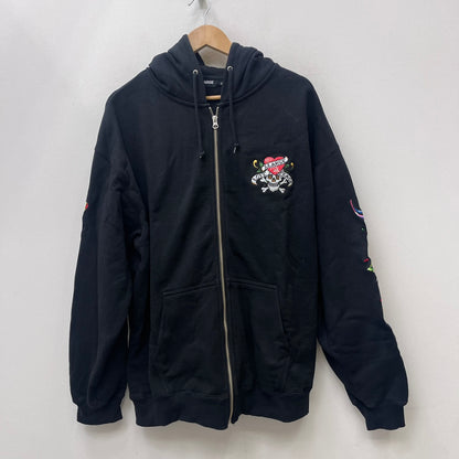 X-LARGE | エクストララージ ×ED HARDY ZIP HOODED SWEAT SHIRT パーカー 101223012030 ブラック サイズ：XL【加古川店】