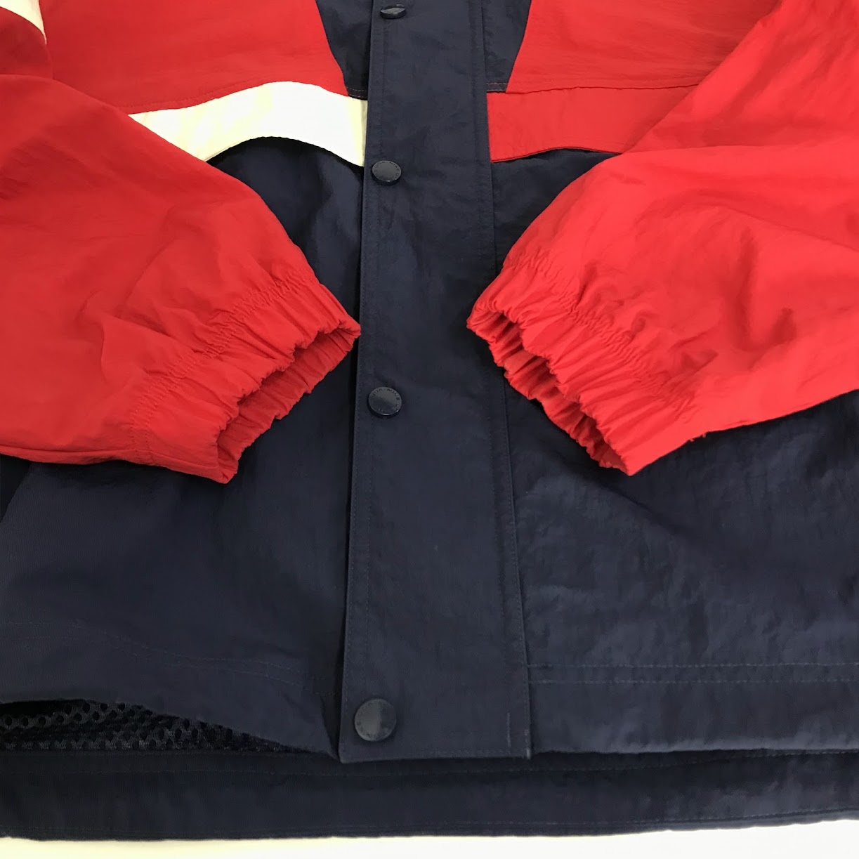 NIKE | ナイキ Swoosh Stripe Jacket ナイロンジャケット CD6374-657 ネイビー×レッド サイズ：L【倉吉店】