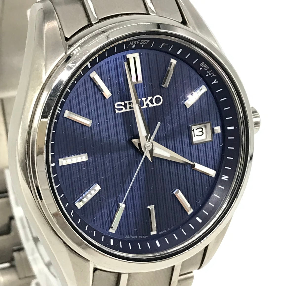 SEIKO | セイコー 腕時計 7B72-0AG0 ネイビー【倉吉店】