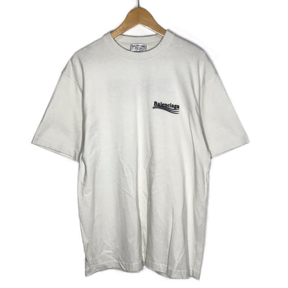 BALENCIAGA | バレンシアガ キャンペーンロゴ 半袖Ｔシャツ 641655 TKVJ1 ホワイト系 サイズ：XS【倉吉店】