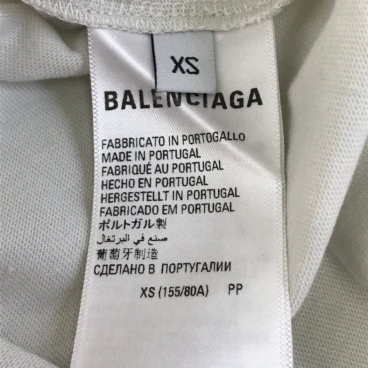 BALENCIAGA | バレンシアガ キャンペーンロゴ 半袖Ｔシャツ 641655 TKVJ1 ホワイト系 サイズ：XS【倉吉店】