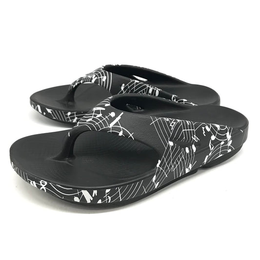 TAKAHIRO MIYASHITA TheSoloist. | タカヒロミヤシタソザソロイスト OOFOS(ウーフォス) Flip-Flop サンダル ブラック 26cm【倉吉店】
