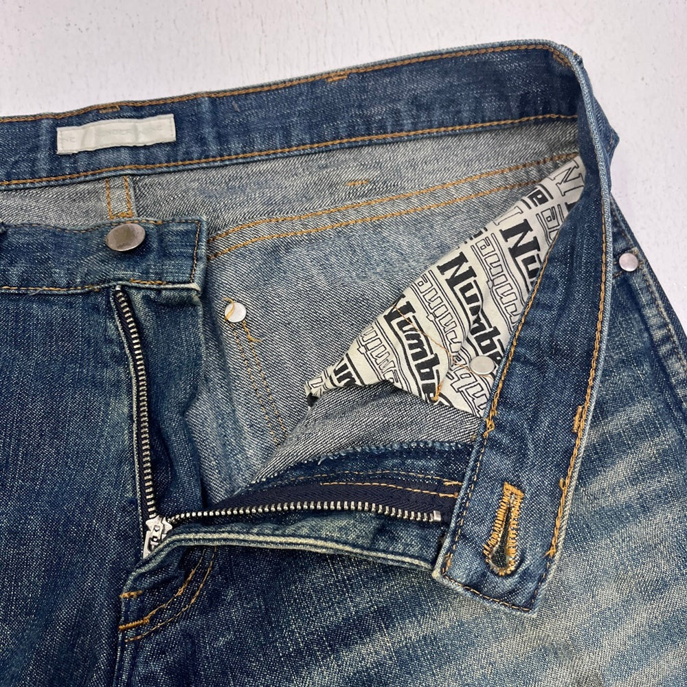 NUMBER(N)INE | ナンバーナイン モダンエイジ期:CRASH DENIM PANTS 02SS デニムパンツ インディゴ サイズ：1【加古川店】