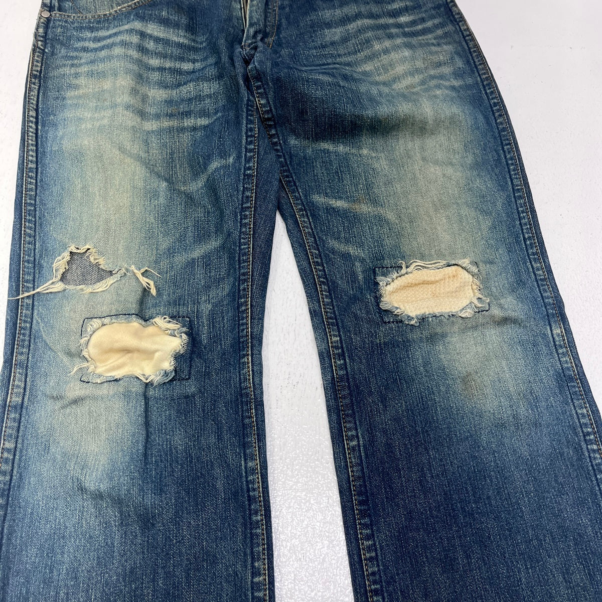 NUMBER(N)INE | ナンバーナイン モダンエイジ期:CRASH DENIM PANTS 02SS デニムパンツ インディゴ サイズ：1【加古川店】
