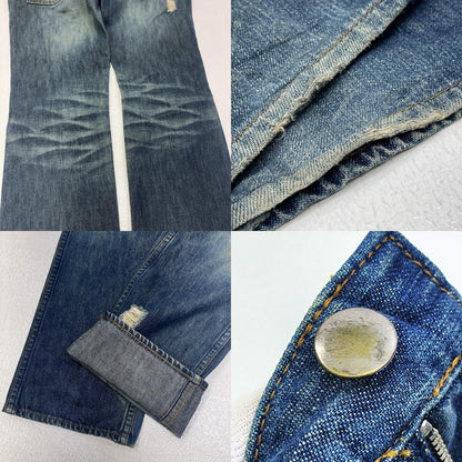 NUMBER(N)INE | ナンバーナイン モダンエイジ期:CRASH DENIM PANTS 02SS デニムパンツ インディゴ サイズ：1【加古川店】