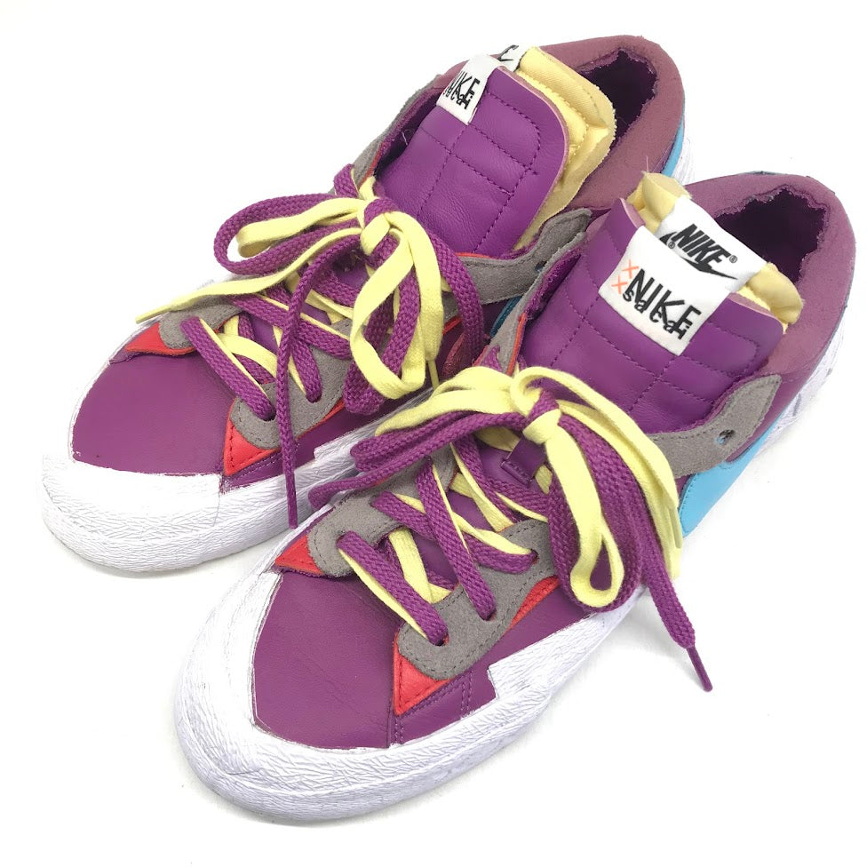 NIKE | ナイキ SACAI x KAWS BLAZER LOW ブレーザー ロー スニーカー DM7901-500 パープル 27.5cm【倉吉店】
