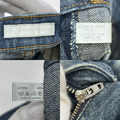 NUMBER(N)INE | ナンバーナイン モダンエイジ期:CRASH DENIM PANTS 02SS デニムパンツ インディゴ サイズ：1【加古川店】