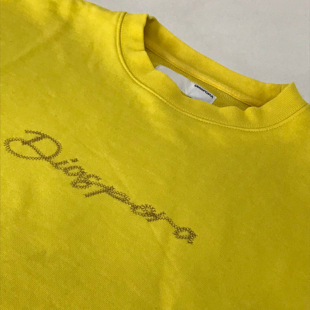 Diaspora skateboards | ディアスポラスケートボーズ Chained Magic Circle Crewneck スウェット 24AW-DSP-SW03 イエロー サイズ：M【倉吉店】