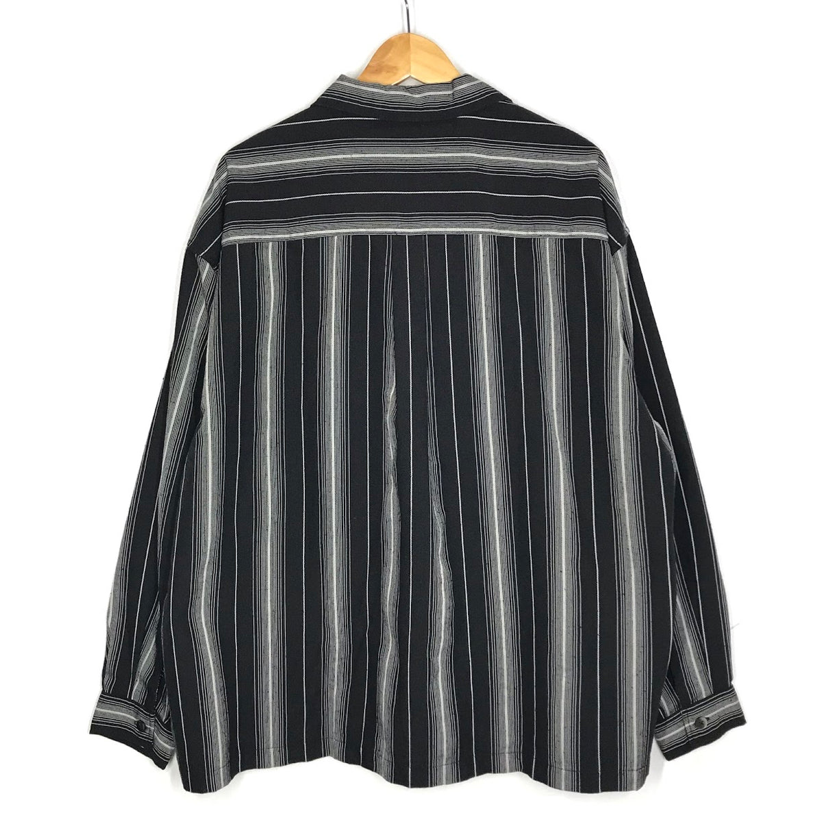 COOTIE | クーティー Dobby Chain Stripe L/S Cavana Shirt ストライプ 長袖シャツ CTE-26S413 ブラック サイズ：XL【倉吉店】