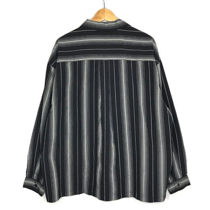 COOTIE | クーティー Dobby Chain Stripe L/S Cavana Shirt ストライプ 長袖シャツ CTE-26S413 ブラック サイズ：XL【倉吉店】