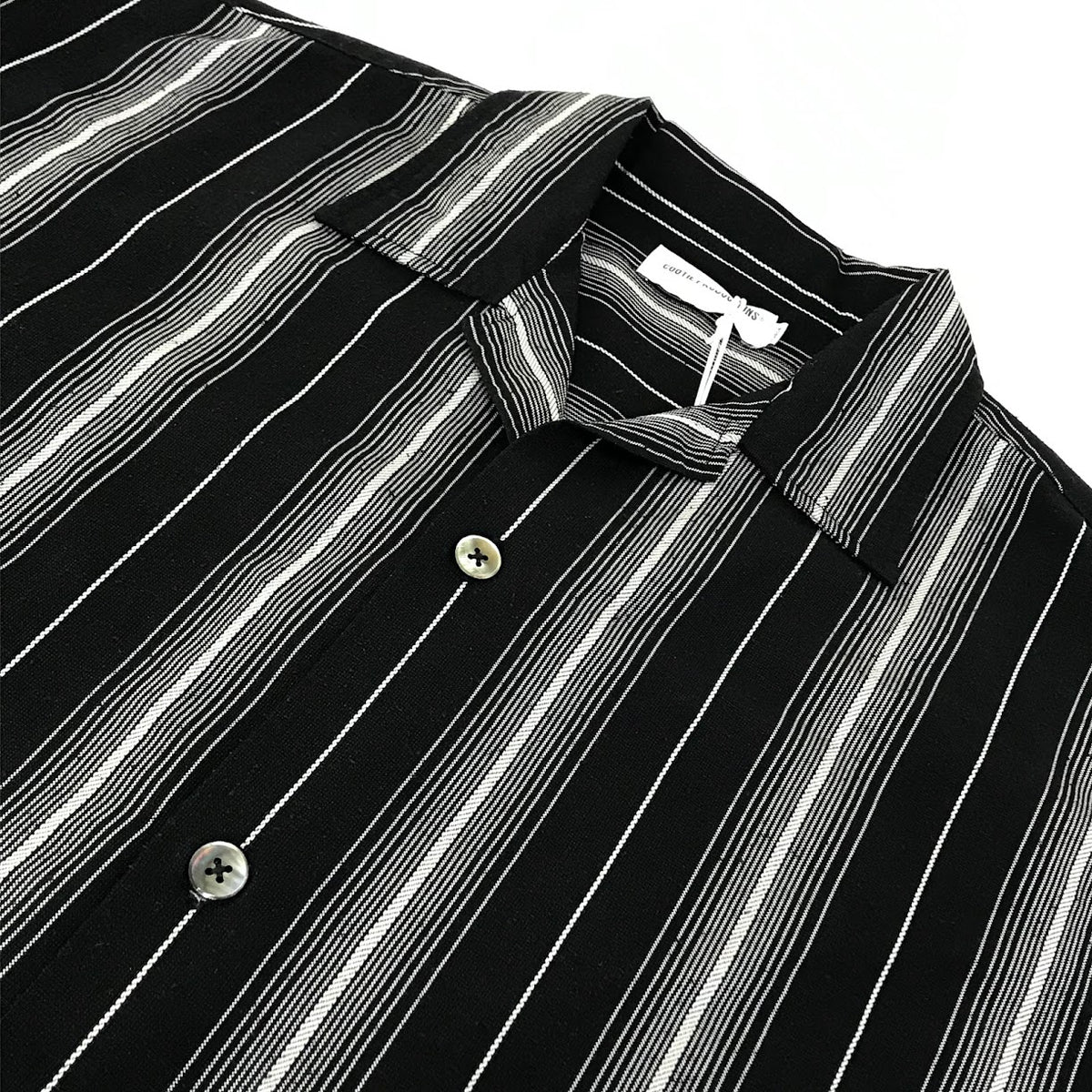 COOTIE | クーティー Dobby Chain Stripe L/S Cavana Shirt ストライプ 長袖シャツ CTE-26S413 ブラック サイズ：XL【倉吉店】