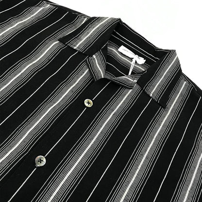 COOTIE | クーティー Dobby Chain Stripe L/S Cavana Shirt ストライプ 長袖シャツ CTE-26S413 ブラック サイズ：XL【倉吉店】