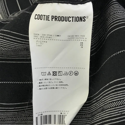 COOTIE | クーティー Dobby Chain Stripe L/S Cavana Shirt ストライプ 長袖シャツ CTE-26S413 ブラック サイズ：XL【倉吉店】