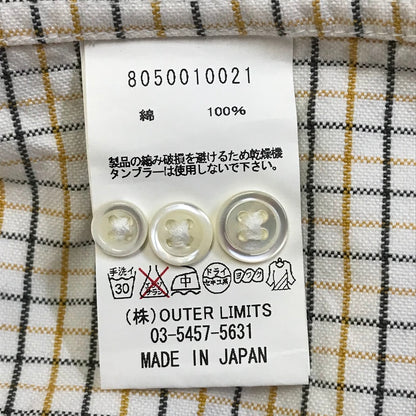 Nigel Cabourn | ナイジェルケーボン チェック柄 長袖シャツ 8050010021 サイズ：46【倉吉店】