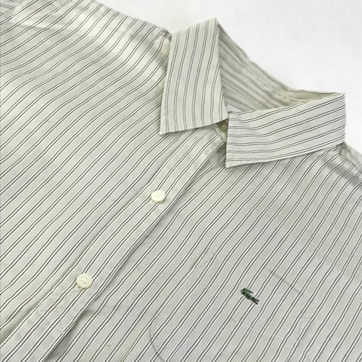 LACOSTE | ラコステ ストライプ柄 長袖シャツ CF267S サイズ：42【倉吉店】